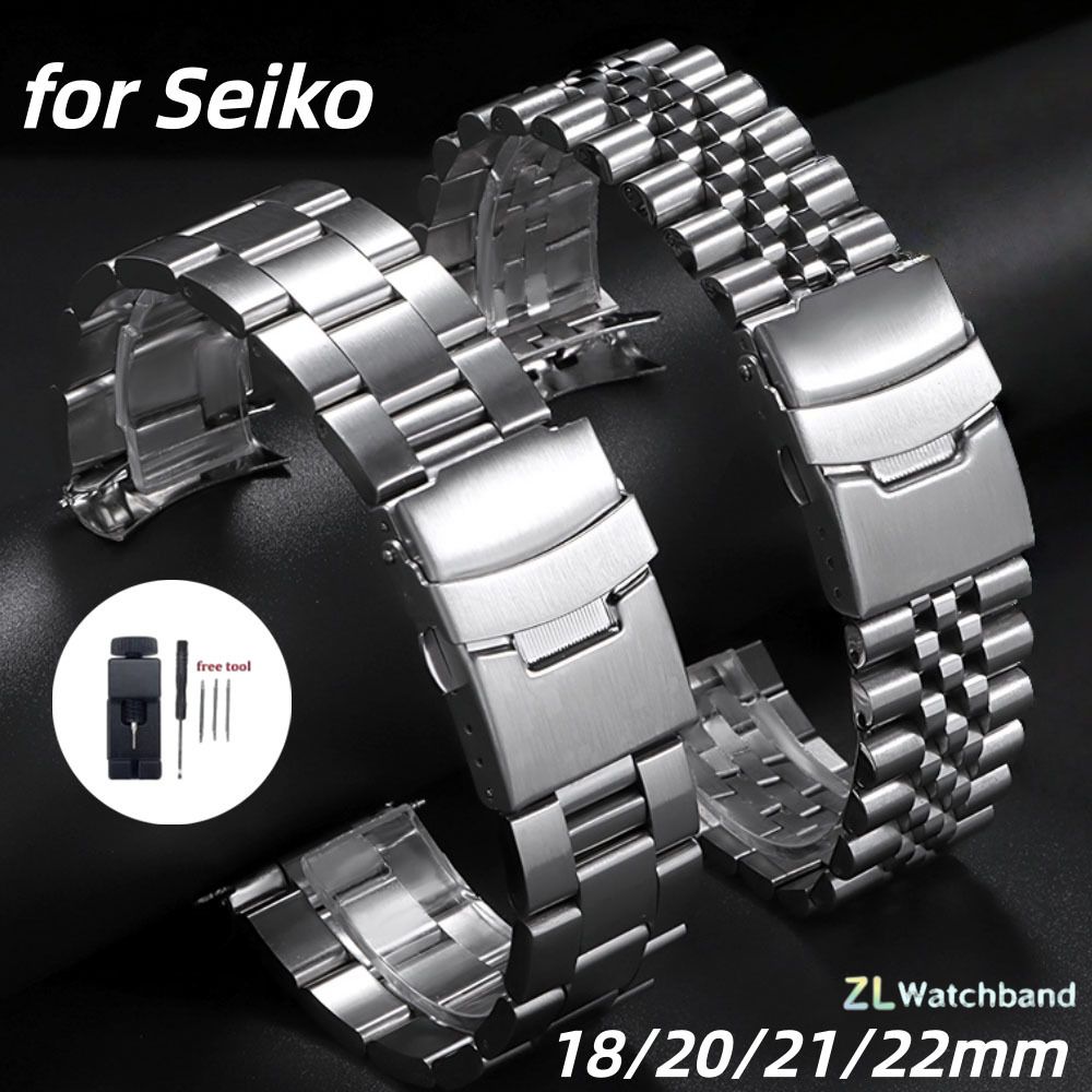Seiko Watch Prospex - Paski do zegarków męskich 18mm 19mm