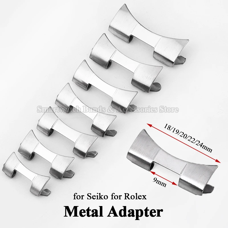 Curved Spring Bar - 12/14/16/18/19/20mm 22mm 24mm Adapter ze stali