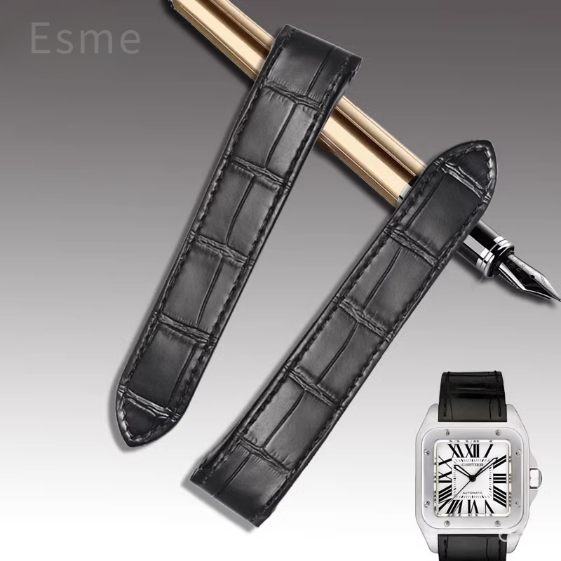 Cartier Watch Santos - Pasek do zegarka ze skóry bydlęcej