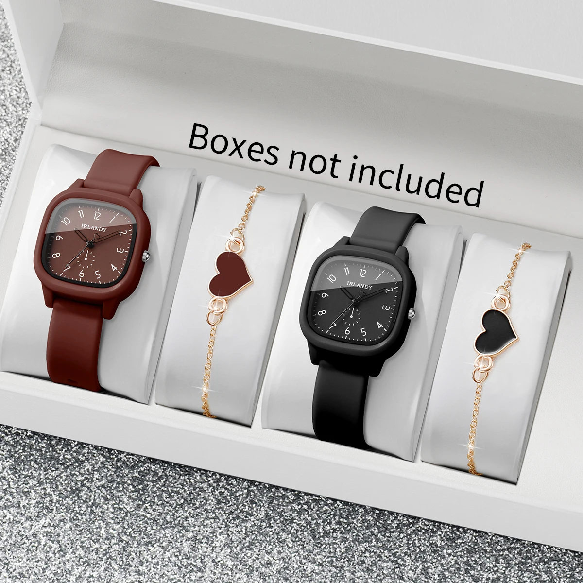 4 sztuki: modny, kwadratowy ze – Silicone Band Women recenzja i cena