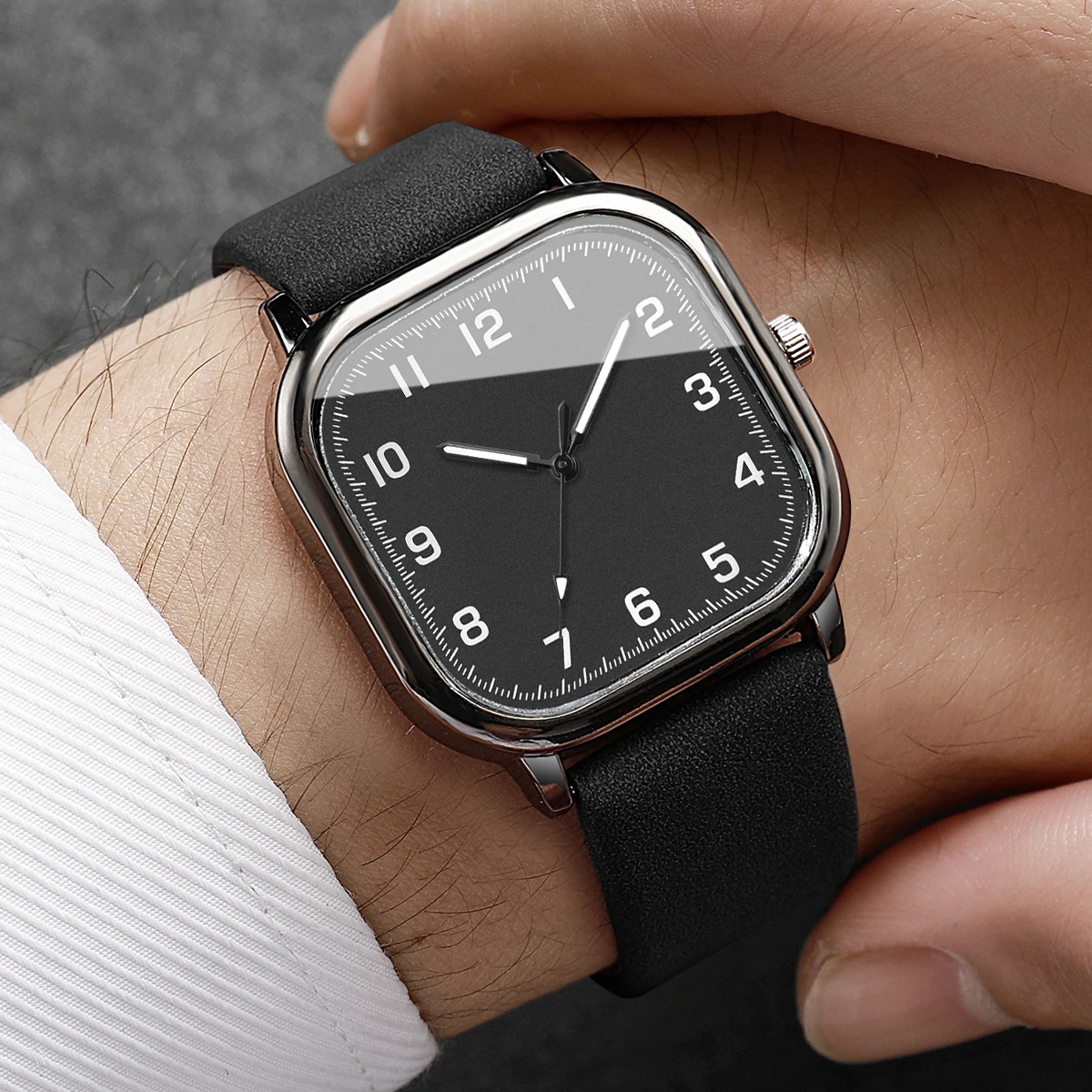 3 sztuki – modny zestaw męskic – Leather Watch Band Men recenzja i cena